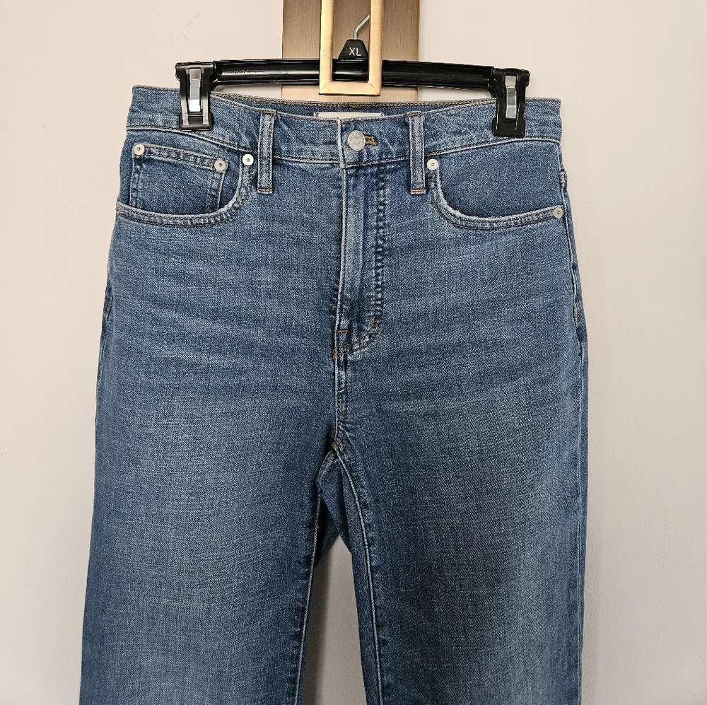 Madewell Medium Wash Slim Demi Boot Cut Jeans NWOT Size 25 - Picture 8 of 9